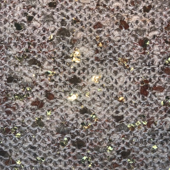 Women’s H&M Beige Gold Flecked Oversized Sweater - Picture 7 of 8